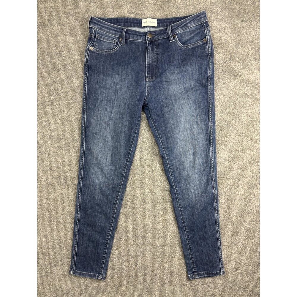 Dish Denim Jeans Womens 31 Blue‎ Mid Rise Skinny Stretch Medium Wash 31x28